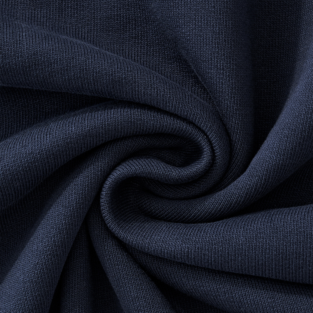 Plain Heavyweight Contrast Collar Sweatshirt
