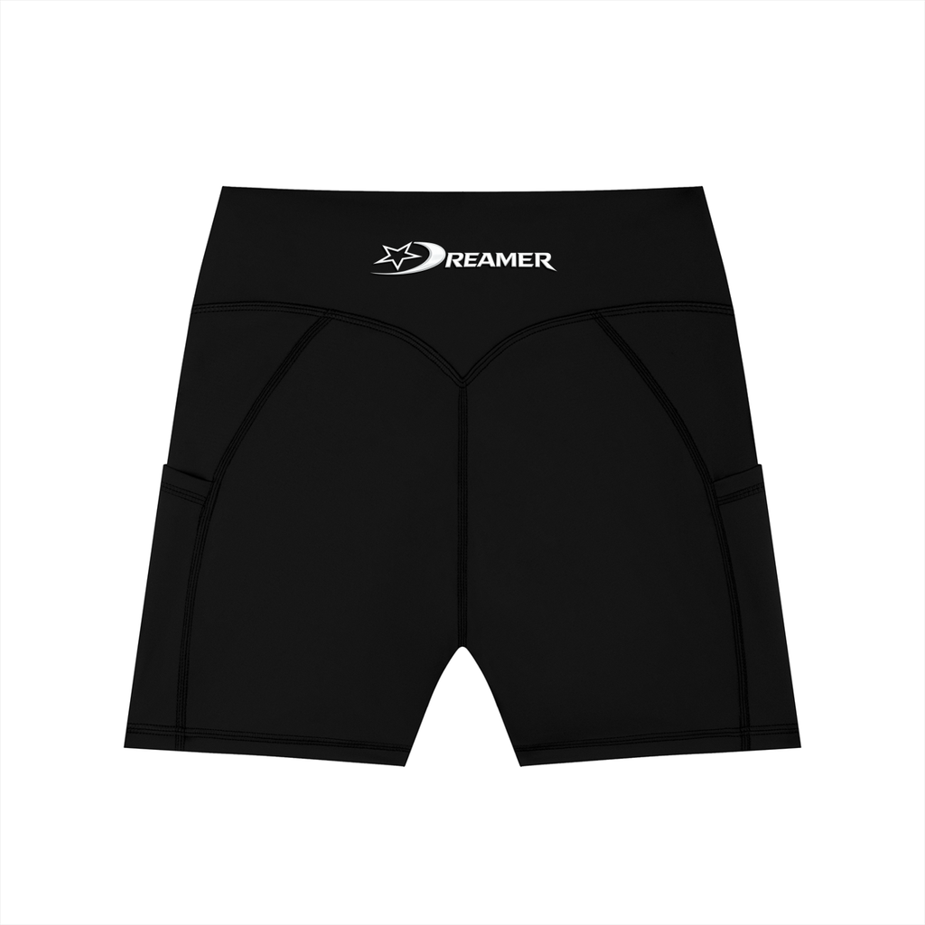 Women's High-Waisted Pocket Biker Shorts