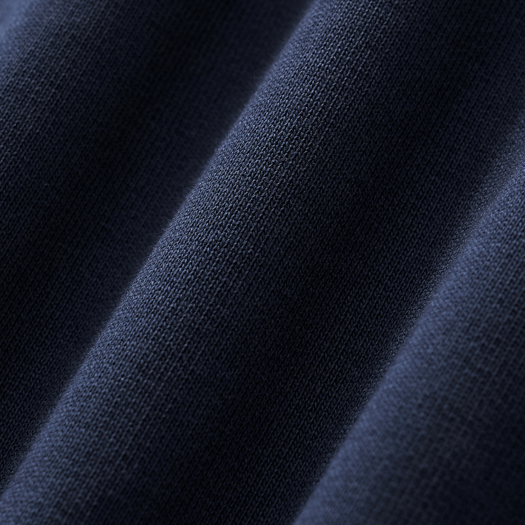 Plain Heavyweight Contrast Collar Sweatshirt