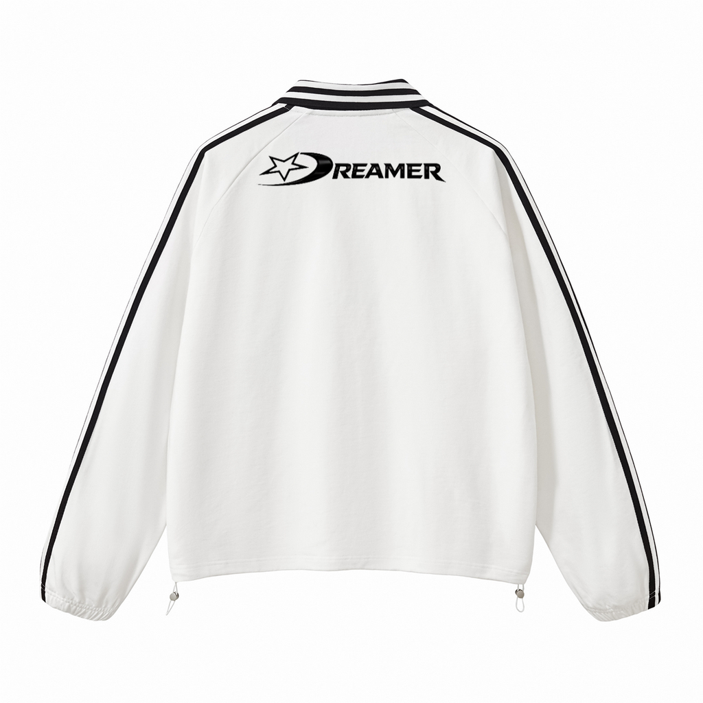 Plain Heavyweight Contrast Collar Sweatshirt