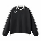 Plain Heavyweight Contrast Collar Sweatshirt