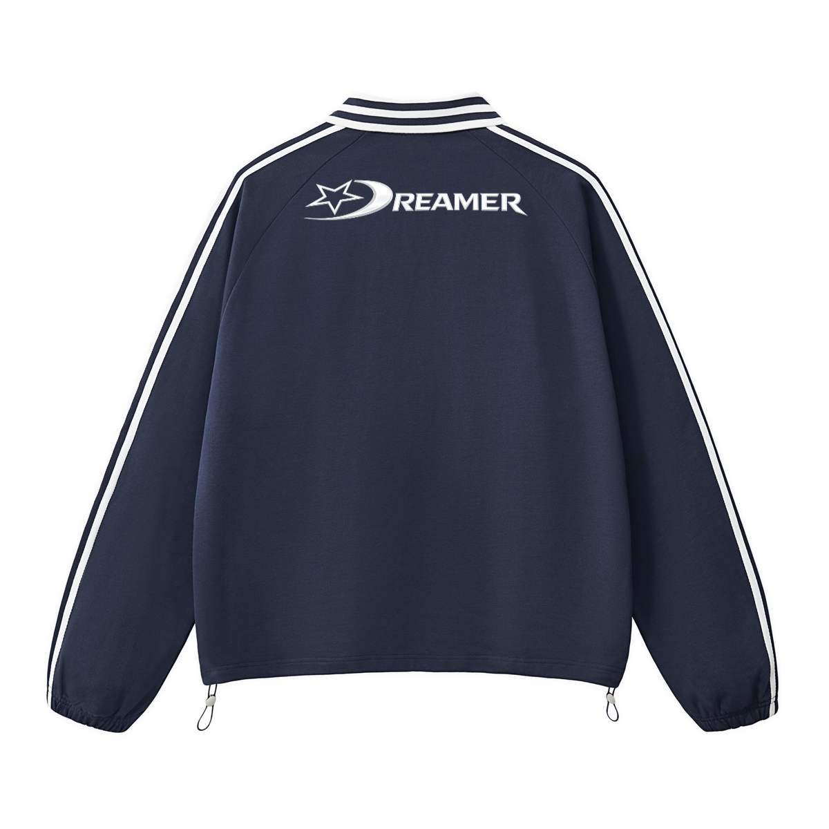 Plain Heavyweight Contrast Collar Sweatshirt