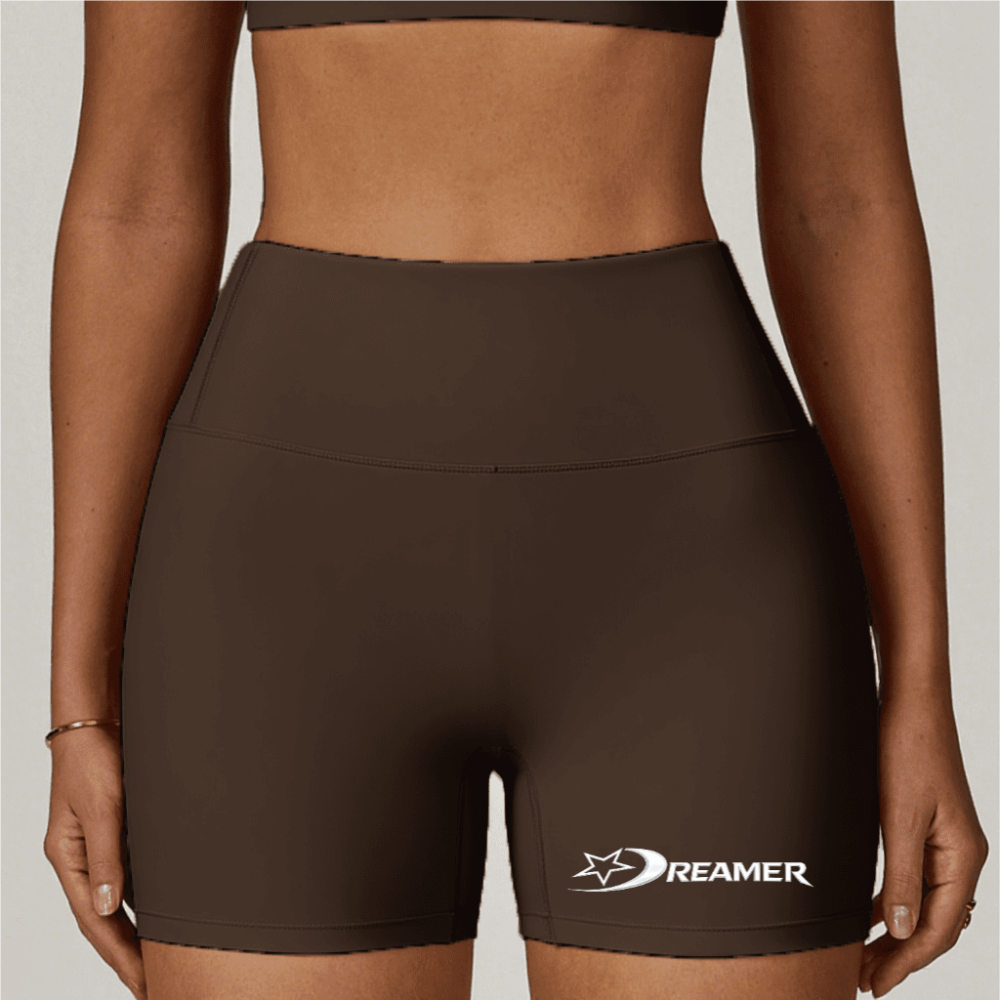 High-Waisted Compression Yoga Shorts