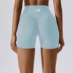 High-Waisted Compression Yoga Shorts