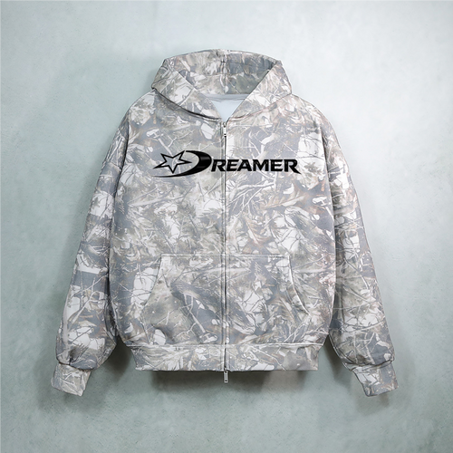 Camo Zip-Up Hoodie
