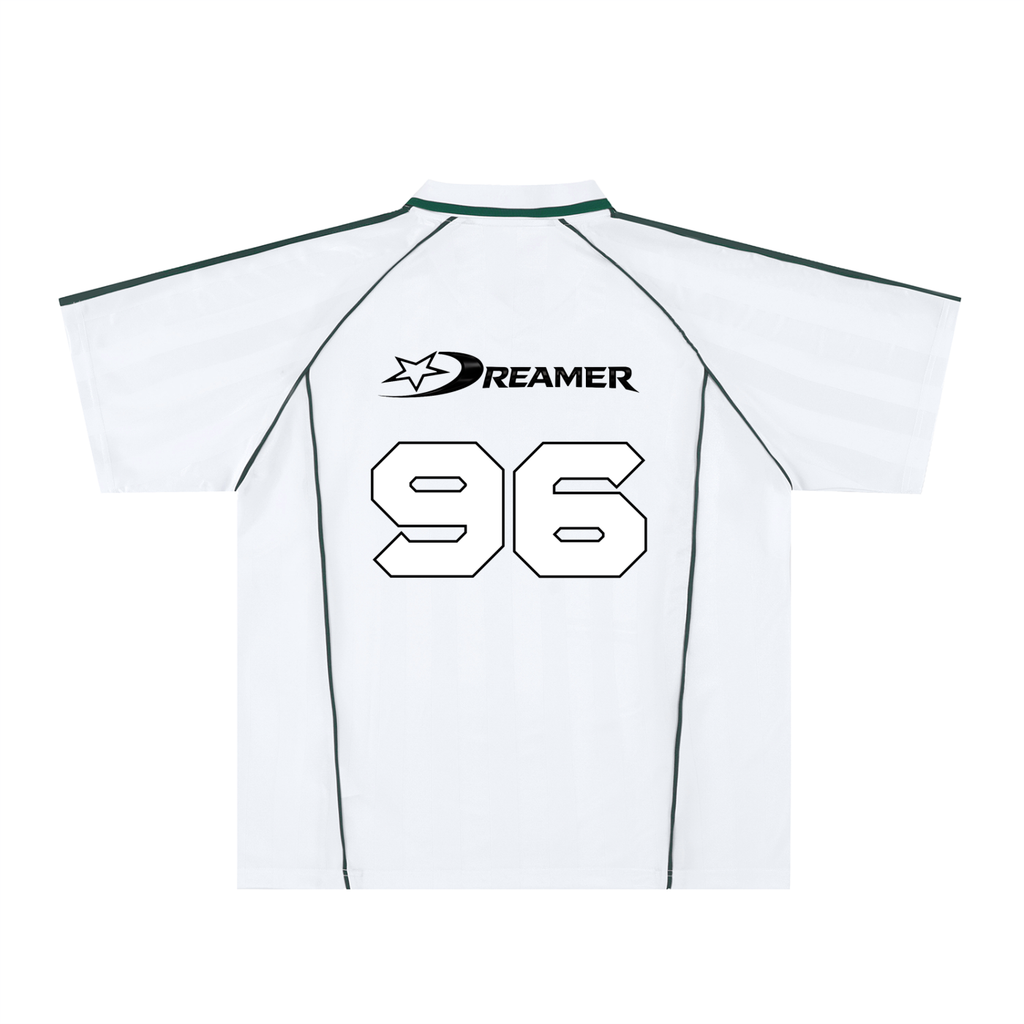 Mexico Stripe Collared Soccer Jersey in White