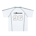 Mexico Stripe Collared Soccer Jersey in White