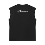 Spliced Panel Sleeveless Muscle T-Shirt