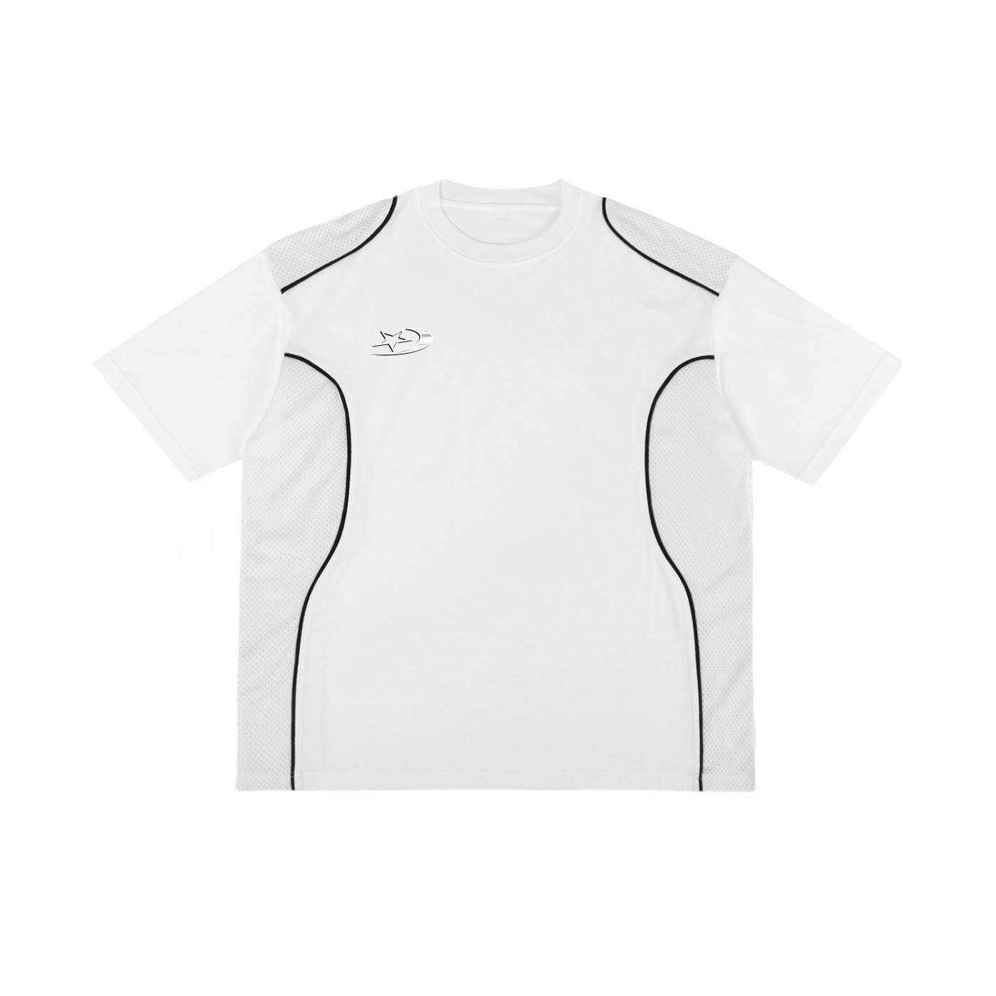 Contrast Piped Panel T-Shirt