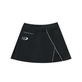 High-Waist Pocketed A-Line Skirt