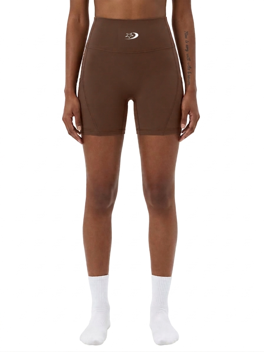 Women's High-Waisted Pocket Biker Shorts