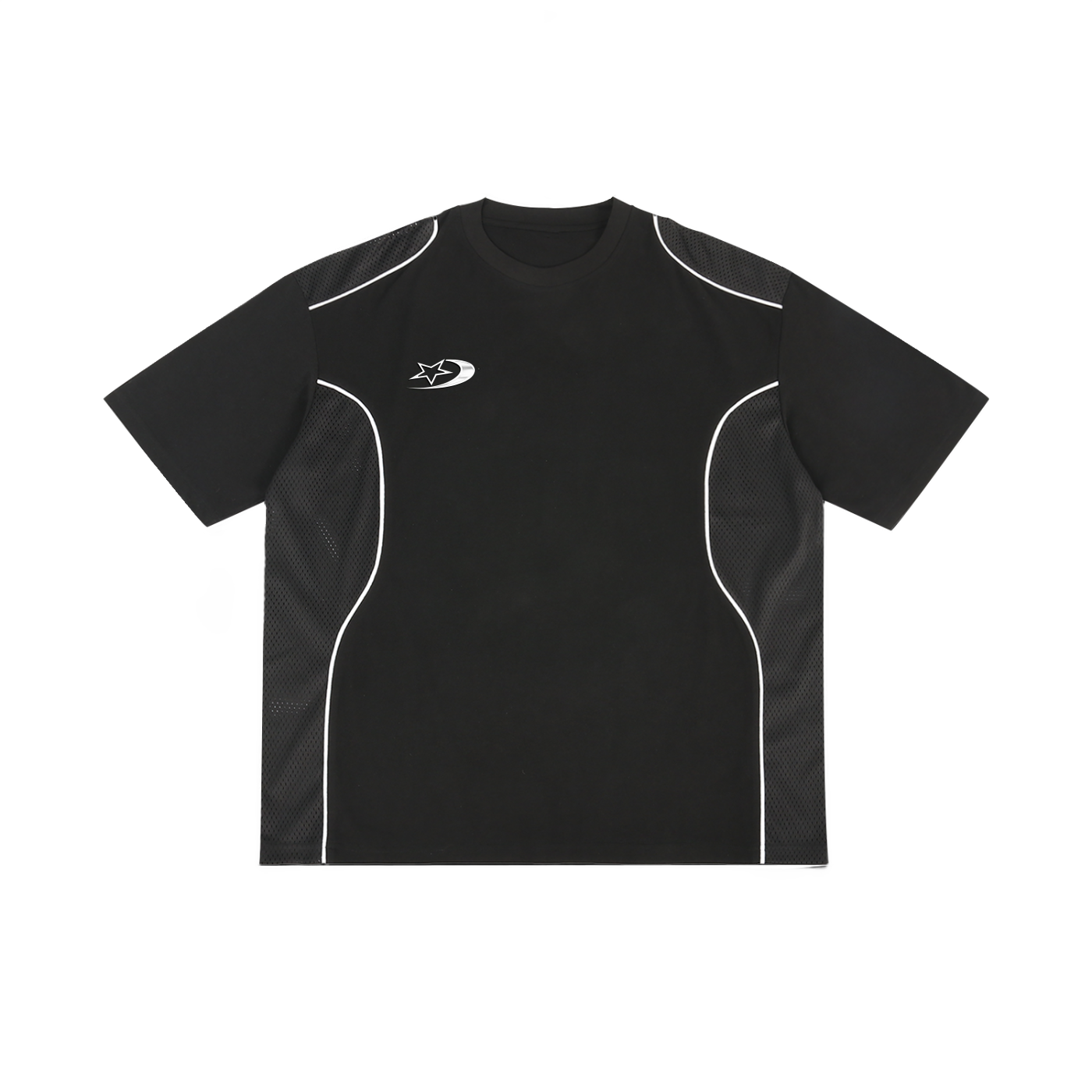 Contrast Piped Panel T-Shirt