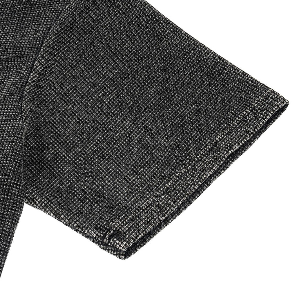 Plain logo Heavyweight Waffle-Texture Washed Cropped Boxy T-Shirt