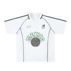 Mexico Stripe Collared Soccer Jersey in White