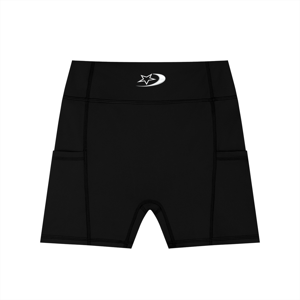 Women's High-Waisted Pocket Biker Shorts